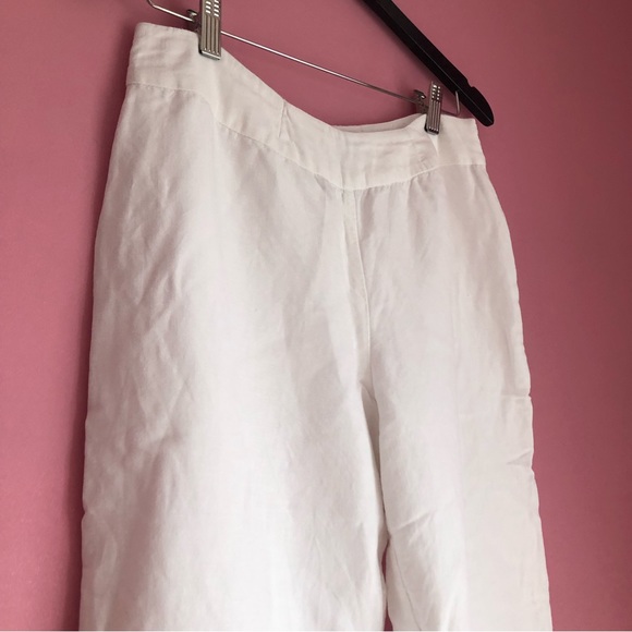 White Wide Legged Pants - Picture 3 of 6